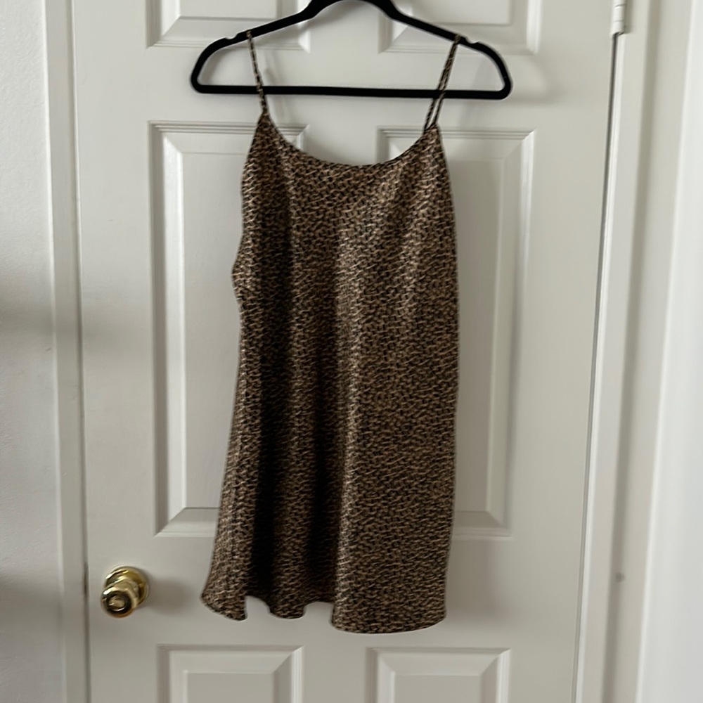 Cheetah Print Lingerie Mini Dress or Top Size S/M